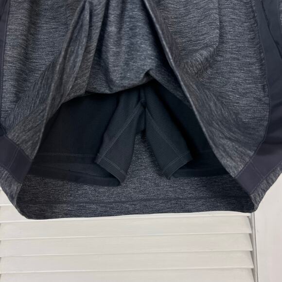 Athleta Gray Athletic Skort LT Large Tall Built-In Shorts Pockets Drawstring - Picture 3 of 6